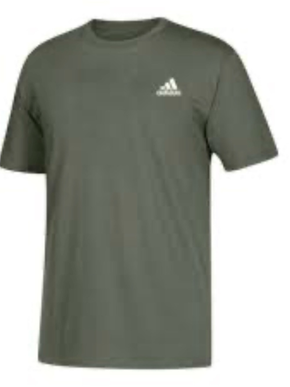 Adidas ClimaLite Men's Olive Green Go To Performance Crew Tee Size M